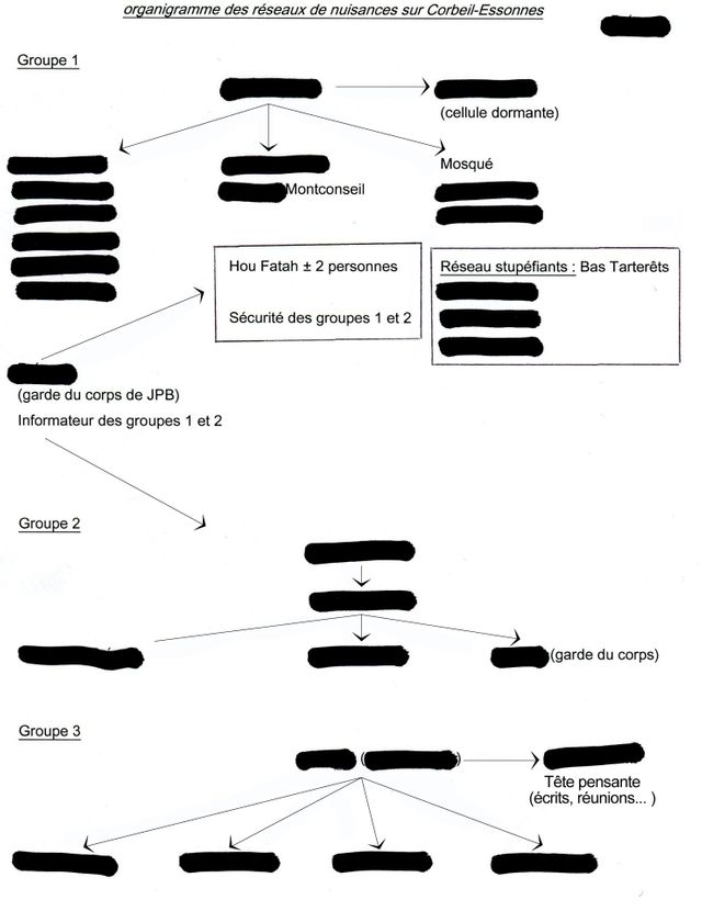 Enquête Dassault - organigramme