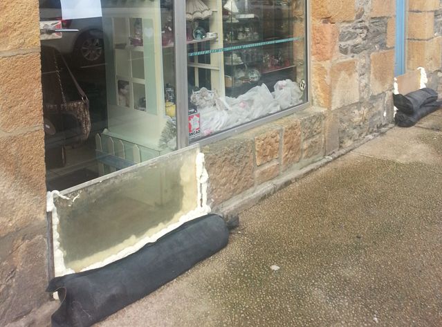 Commerces de Quimperlé touchés par les crues