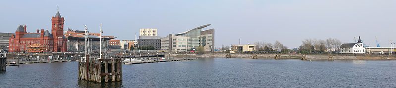Panorama de la baie de Cardiff