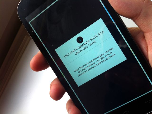L'appli Uber débordée par les démandes