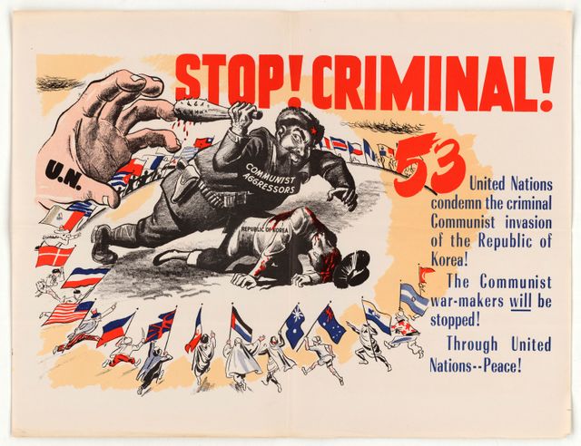 Affiche de propagande : Stop Criminal !