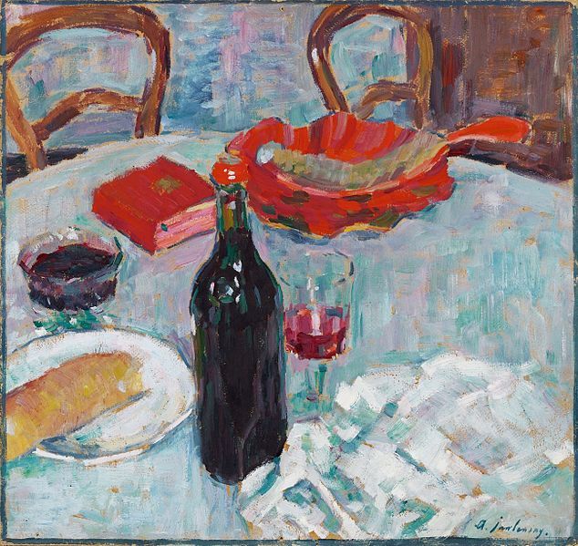 Nature morte à la bouteille de vin, Alexej Georgewitsch von Jawlensky, 1904
