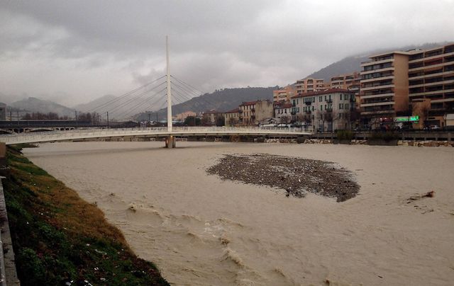 Violentes pluies, ici à Nice