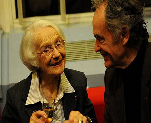 La charmante comédienne Gisèle Casadesus, 98 ans et Jean-Claude Casadesus, deux générations de Casadesus