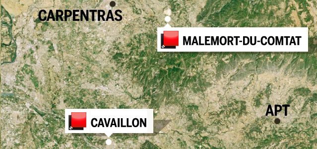 Carte du jeu des 1000 euros - vaucluse