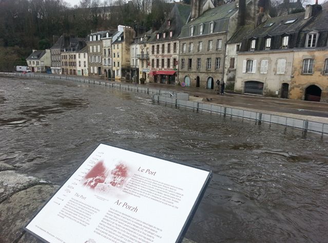 Quimperlé a été l'une des villes les plus touchées par les crues