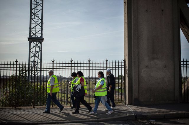 Manifestation contre les convois nucléaires