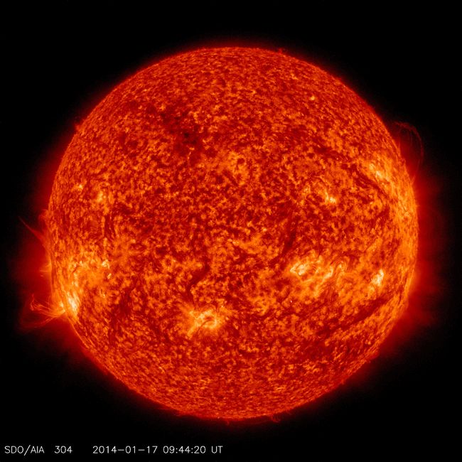 Une image du Soleil prise le 17 janvier 2014