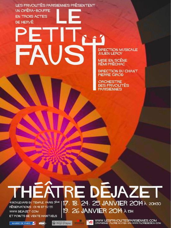« Le Petit Faust » dans le théâtre de son compositeur Hervé ! l’un des plus vieux théâtre de Paris : Le Déjazet.