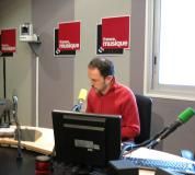 Dans le studio 141, Martin Pénet, pendant sa chronique