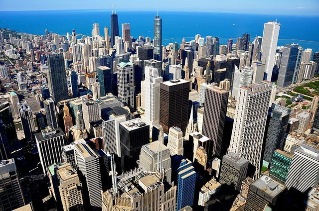 Chicago vue du ciel