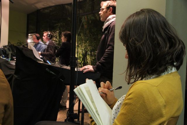 Amélie Fontaine dessine pendant le direct