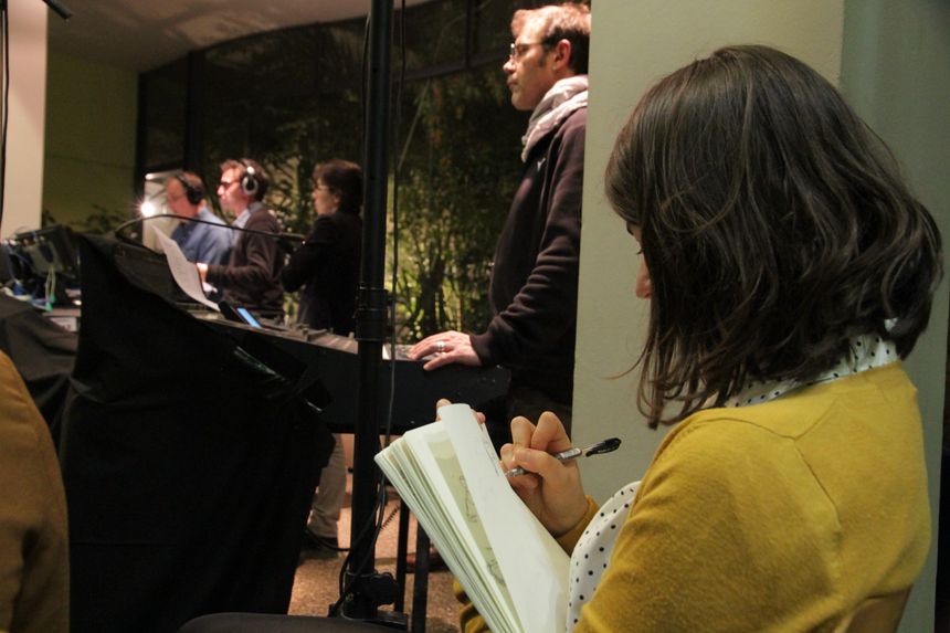 Amélie Fontaine dessine pendant le direct