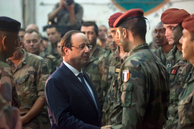 François Hollande à Bangui