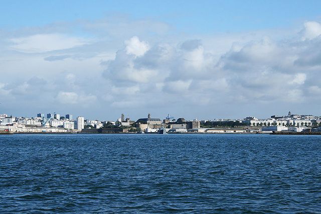 Brest (Finistère) - Vue de la rade