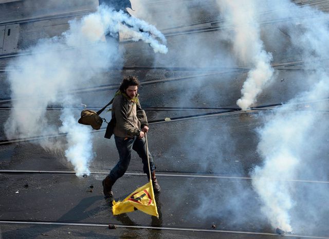 Manifestants à Nantes