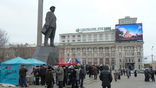 Rassemblement pro-russe à Donetsk