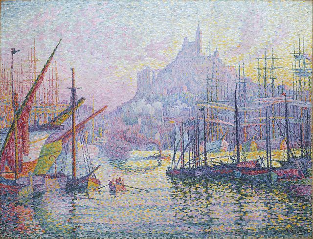 Vue du port de Marseille, Paul Signac, 1905