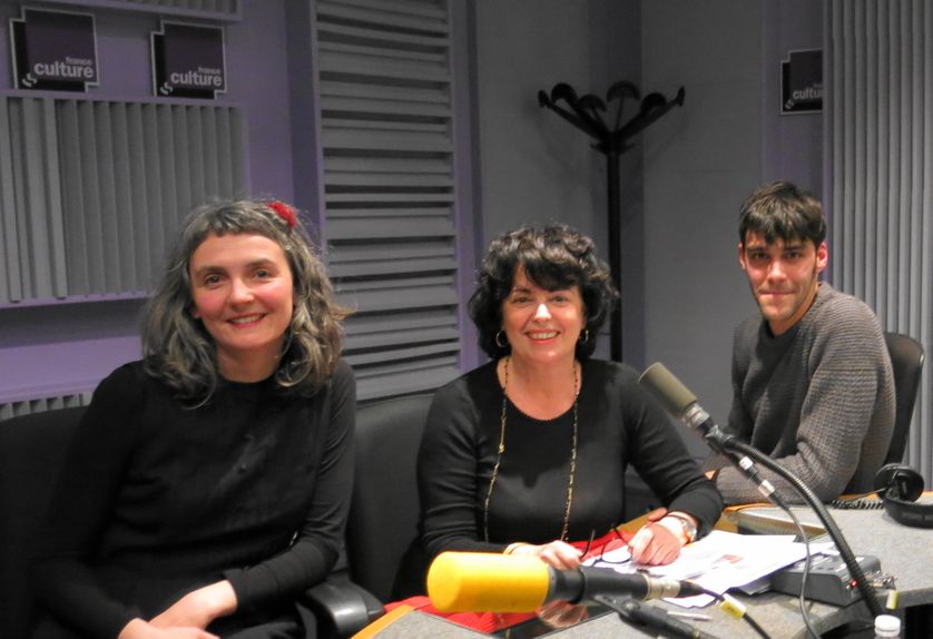 Fin d'émission ce mercredi à France Culture, studio 153, avec Sylvaine Hélary, Aline Pailler & Simon Delattre