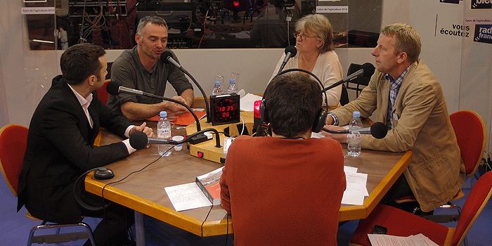 (de gauche à dte) François Purseigle, Laurent Pinatel, Marie-Gabrielle Miossec et Luc Smessaert