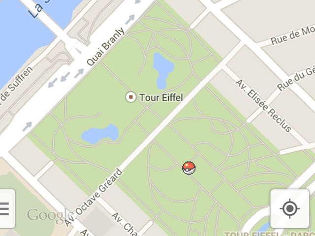 Des Pokémon dans Google Maps