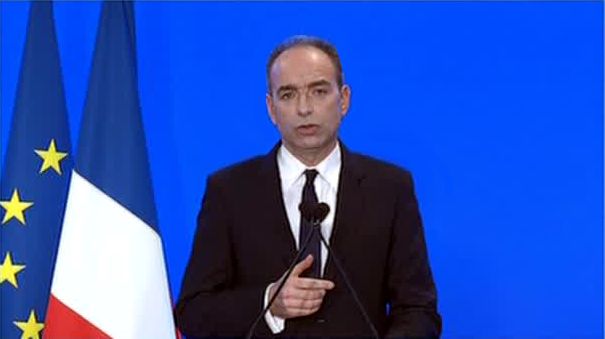 Jean-François Copé lors de sa déclaration