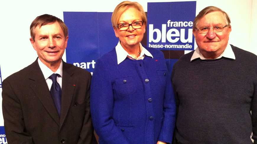 Les candidats à Alençon. De g. à d. : Joaquim Pueyo (PS), Christine Roimier (UDI-UMP) et François Tollot (Front de Gauche).