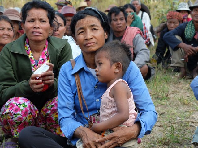 Hoy Maï, figure de la contestation. se bat depuis 2009 pour récupérer ses 20 hectares de terre