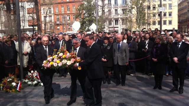 FBToulouse cérémonie hommage aux victimes de Merah 2 ans après