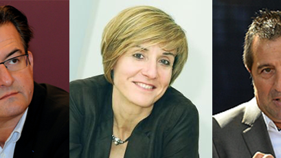 Le podium du premier tour des municipales à Avignon