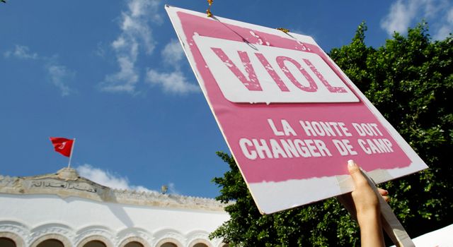 Manifestation à Tunis en 2012