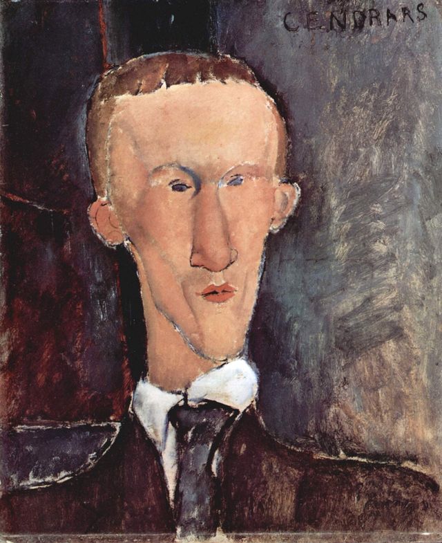 Portrait de Blaise Cendrars par Amedeo Modigliani - 1918