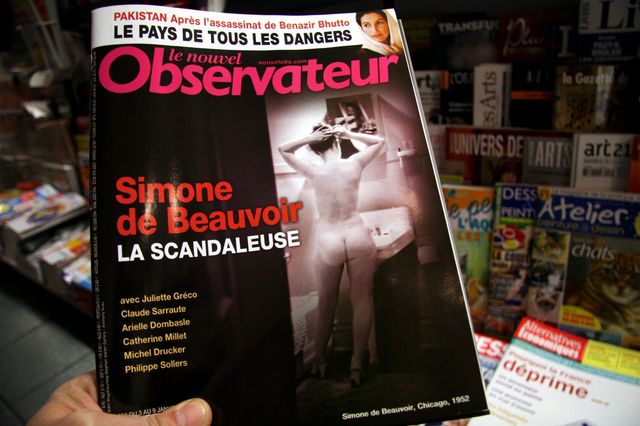 Simone de Beauvoir en une du Nouvel Obs