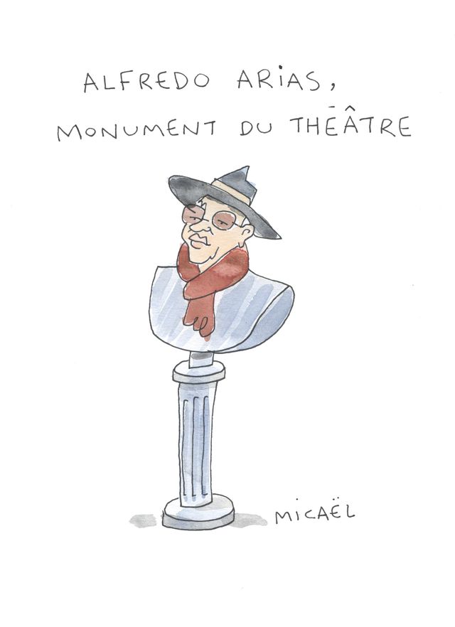 Alfredo Arias croqué par Micaël.