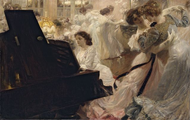 *4. Joseph-Marius Avy - Bal blanc, 1903. Huile sur toile, 139 x 219 cm