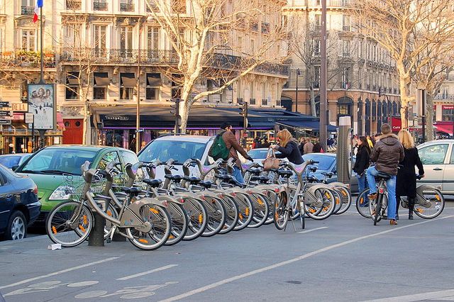 Station de Vélib' à Paris