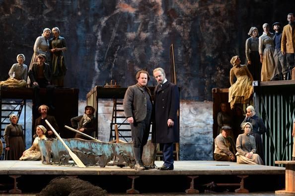 Alan Oke (Peter Grimes) et Colin Judson (Boles) © Jean-Pierre Maurin