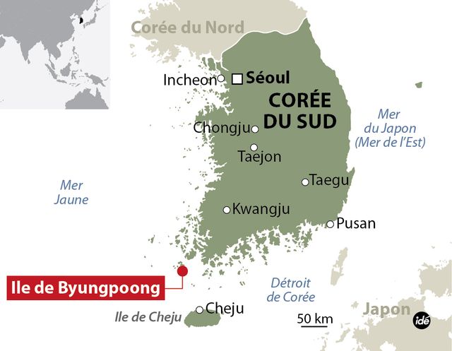 L'accident s'est déroulé près de la côte méridionale de Corée du Sud