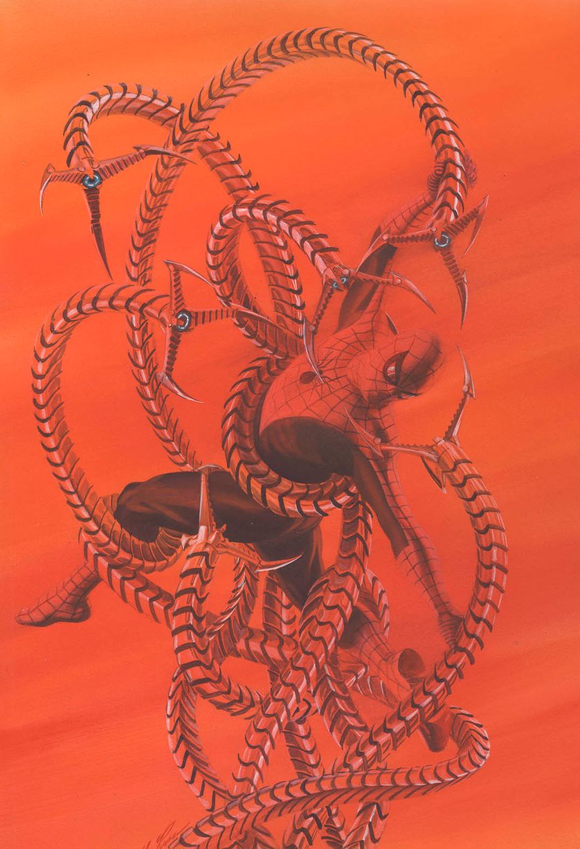 Couverture originale The Amazing Spider-Man n° 600 Acrylique 2009