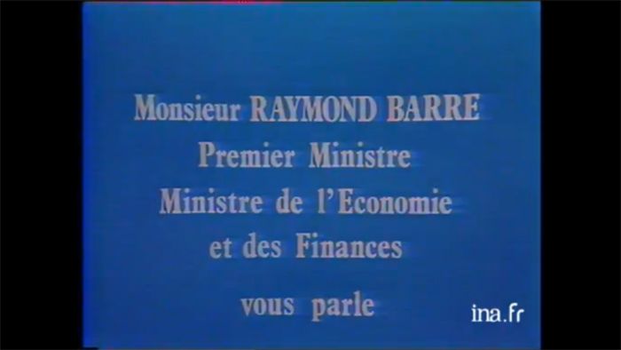 Allocution télévisée de Raymond Barre, le 22 septembre 1976