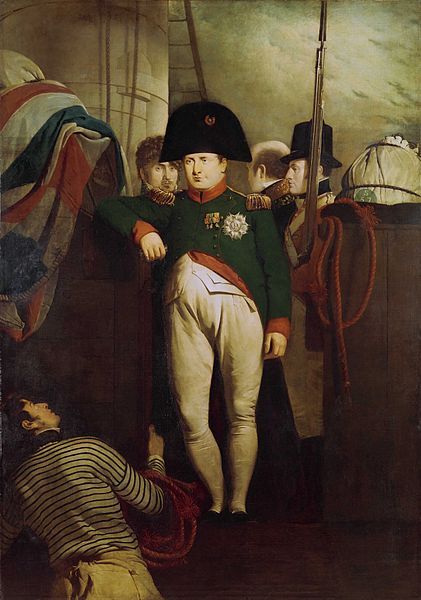 Napoleon Bonaparte on Board the 'Bellerophon' in Plymouth Sound, oil on canvas