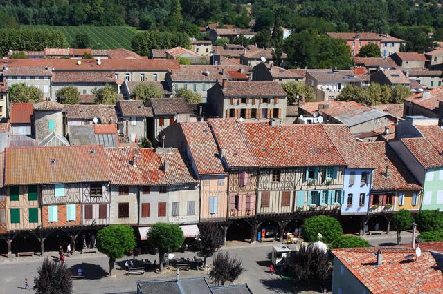 Mirepoix (Ariège) - Maisons à colombages