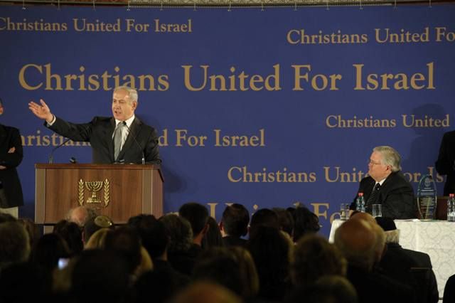 Benyamin Netanyahu à la réunion des "Christian United for Israel"