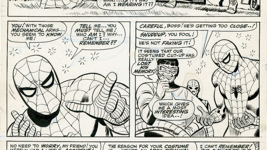 The Amazing Spider-Man n° 55 page 20. Encre de Chine 1967