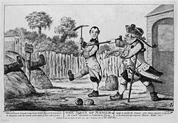 Illustration de H.W. Bunbury pour Tristram Shandy, 1773