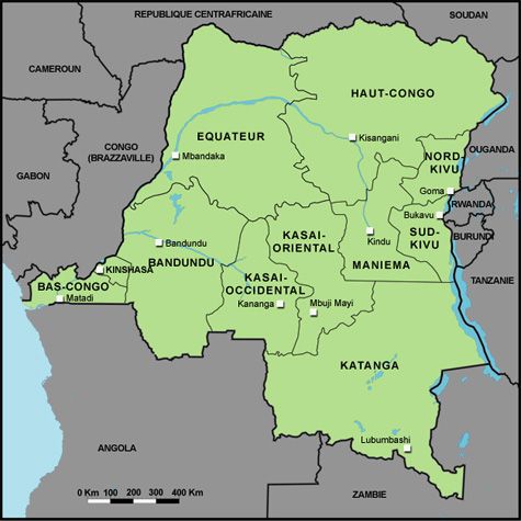 Carte RDC
