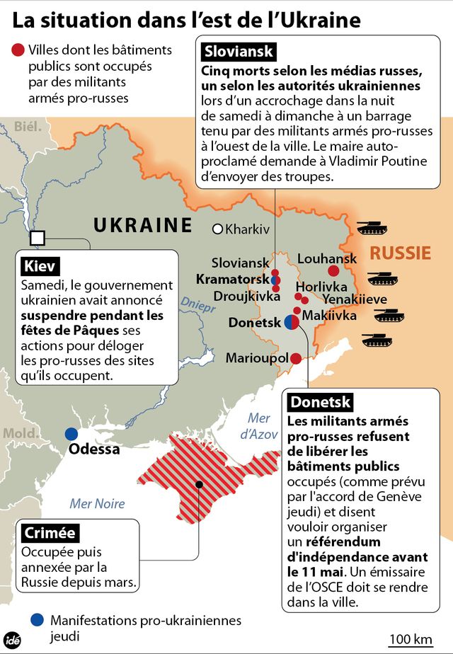 La situation dans l'est de l'Ukraine