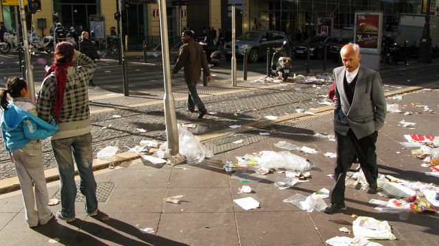 Marseille, grève des éboueurs