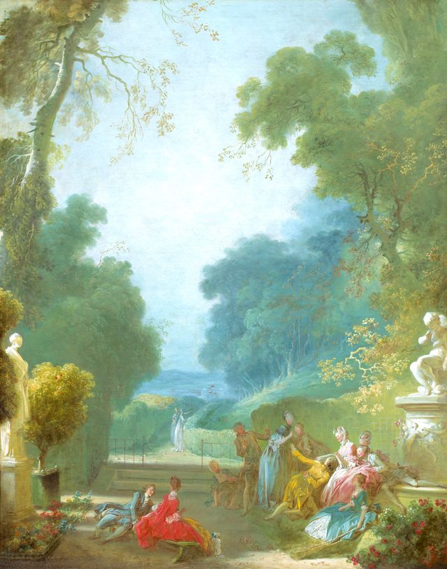 Jean-Honoré Fragonard, 'Le Jeu de la Main chaude', 115,5 x 91,5 cm, huile sur toile, National Gallery of art, Washington