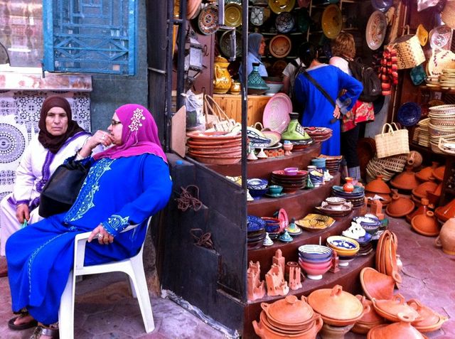Dans une rue à Ouarzazate
